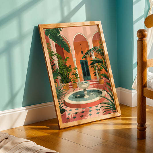 Praha Bohemian Artwork in a Lifestyle Setting