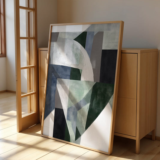 Abstract Painting for Home Fractured Earth by NYC Abstract