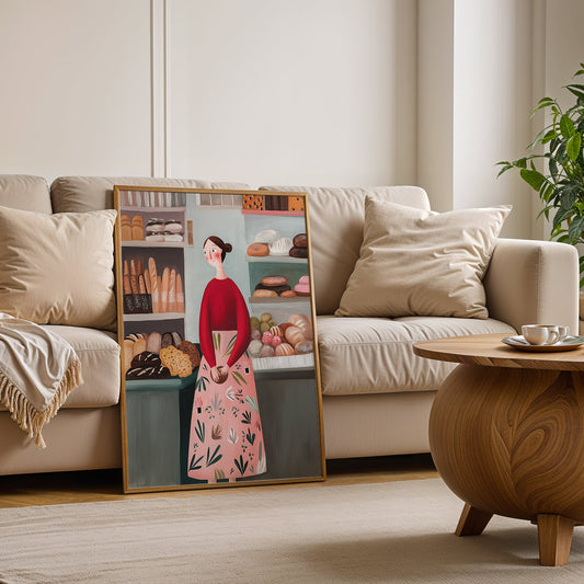 Canvas Art in a Lifestyle Setting
