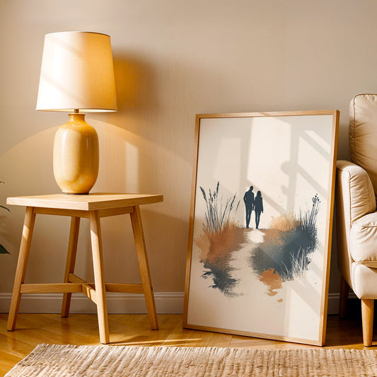 Minimalist Artwork in a Lifestyle Setting