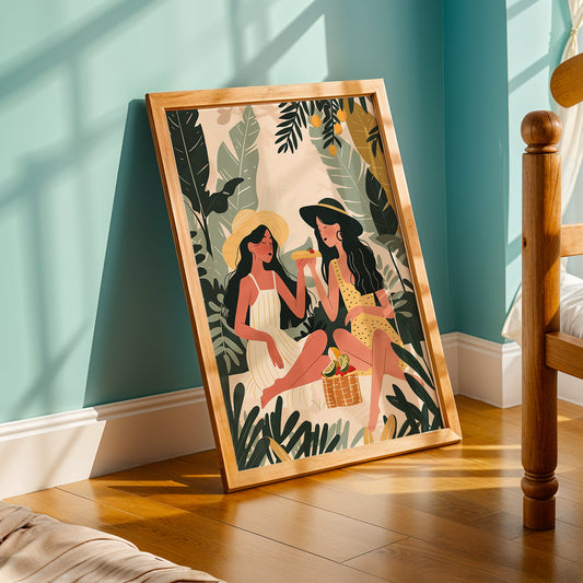 Praha Bohemian Artwork in a Lifestyle Setting