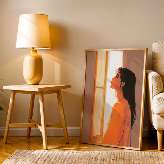 Minimalist Artwork in a Lifestyle Setting