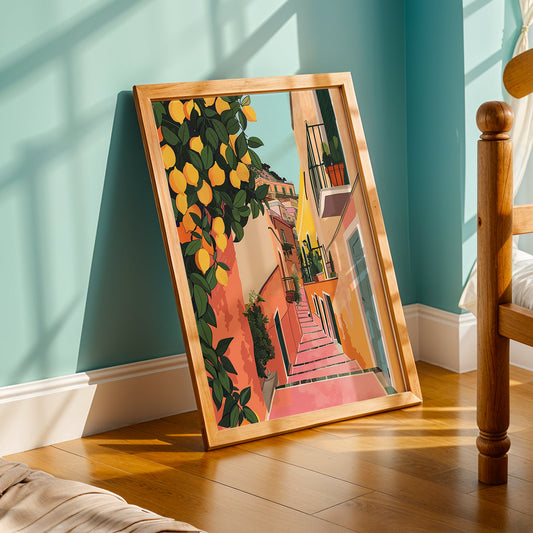 Praha Bohemian Artwork in a Lifestyle Setting