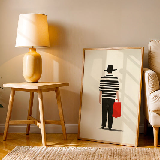 Minimalist Artwork in a Lifestyle Setting