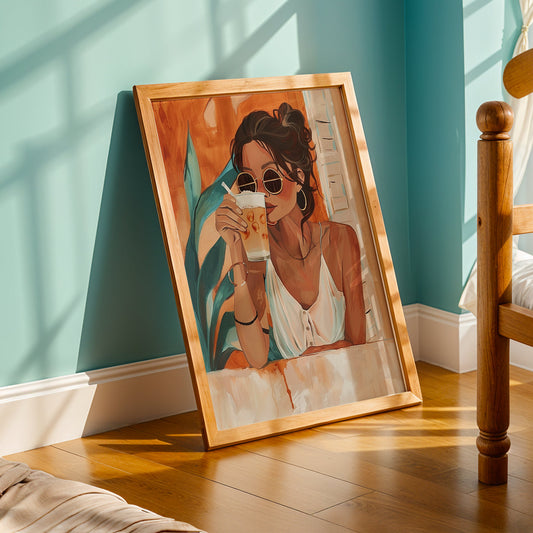 Praha Bohemian Artwork in a Lifestyle Setting