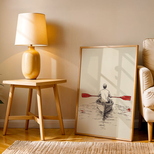 Minimalist Artwork in a Lifestyle Setting