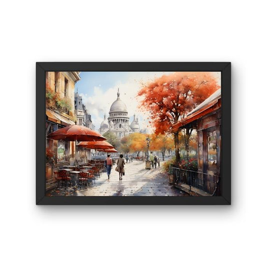 Spring in Montmartre (Framed Art Print) - Deal