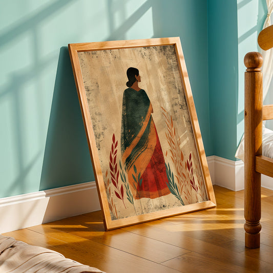 Praha Bohemian Artwork in a Lifestyle Setting