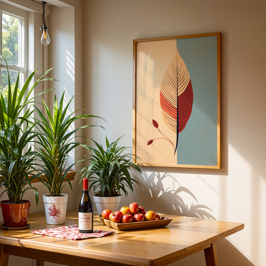 Boho Artwork in a Lifestyle Setting