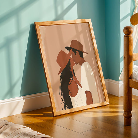 Praha Bohemian Artwork in a Lifestyle Setting