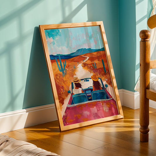 Praha Bohemian Artwork in a Lifestyle Setting