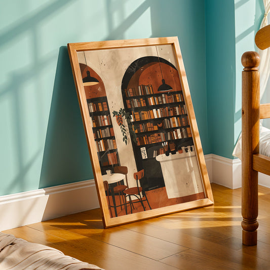 Praha Bohemian Artwork in a Lifestyle Setting