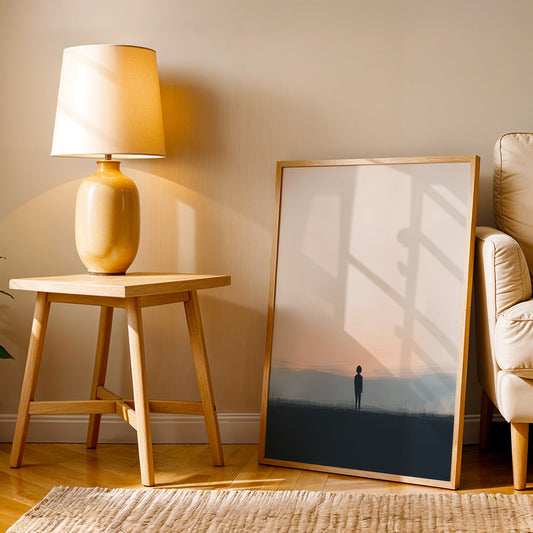 Minimalist Artwork in a Lifestyle Setting