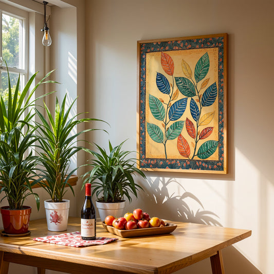 Floral Artwork in a Lifestyle Setting