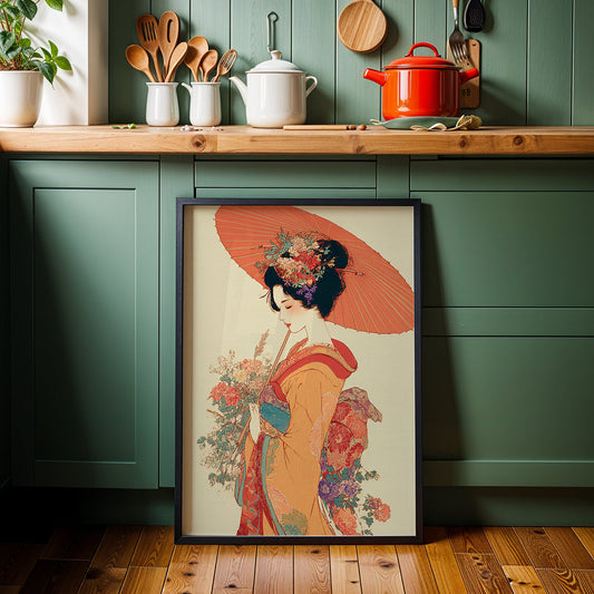 Japanese Artwork in a Lifestyle Setting