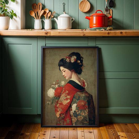 Japanese Artwork in a Lifestyle Setting