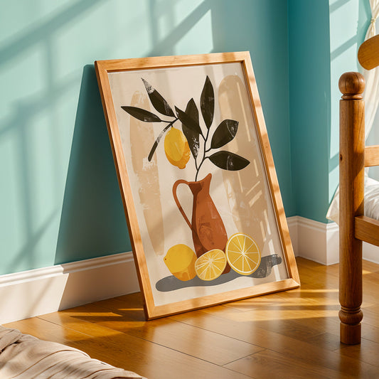 Praha Bohemian Artwork in a Lifestyle Setting