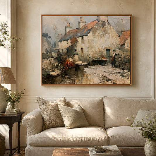 Canvas Art in a Lifestyle Setting