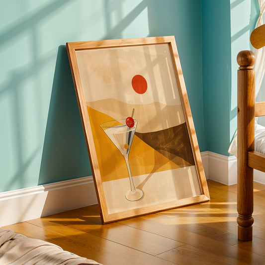 Praha Bohemian Artwork in a Lifestyle Setting