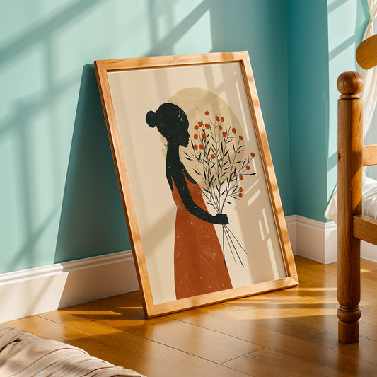 Praha Bohemian Artwork in a Lifestyle Setting