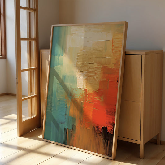 Abstract Artwork in a Lifestyle Setting