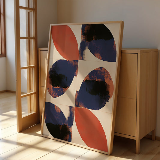 Abstract Painting for Home Mirrored Bronze And Light by NYC Abstract