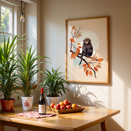 Boho Artwork in a Lifestyle Setting