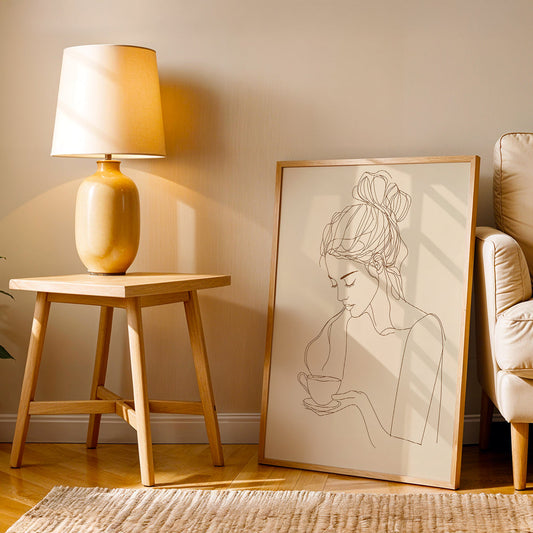 Minimalist Artwork in a Lifestyle Setting