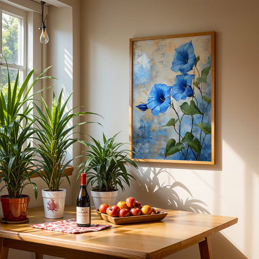 Floral Artwork in a Lifestyle Setting