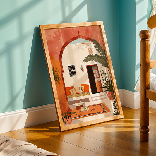 Praha Bohemian Artwork in a Lifestyle Setting