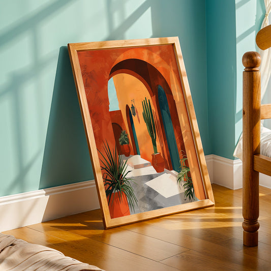 Praha Bohemian Artwork in a Lifestyle Setting