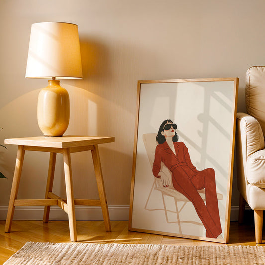 Minimalist Artwork in a Lifestyle Setting