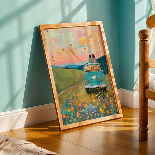 Praha Bohemian Artwork in a Lifestyle Setting