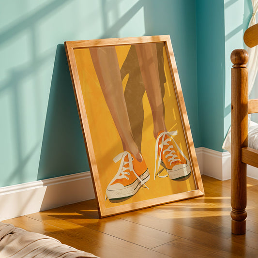 Praha Bohemian Artwork in a Lifestyle Setting