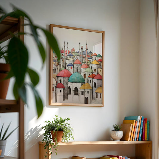 Turkish Artwork in a Lifestyle Setting