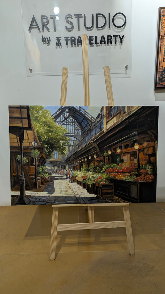 Borough Market London (Canvas Oil Painting - 90X60 cm)