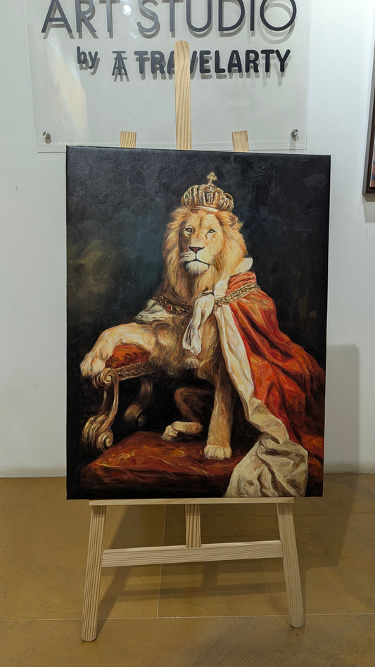 Emperor on the Throne (Canvas Oil Painting - 60X80 cm)