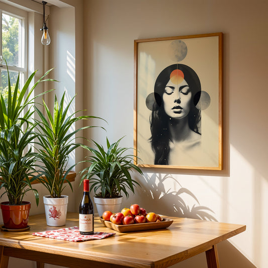 Boho Artwork in a Lifestyle Setting