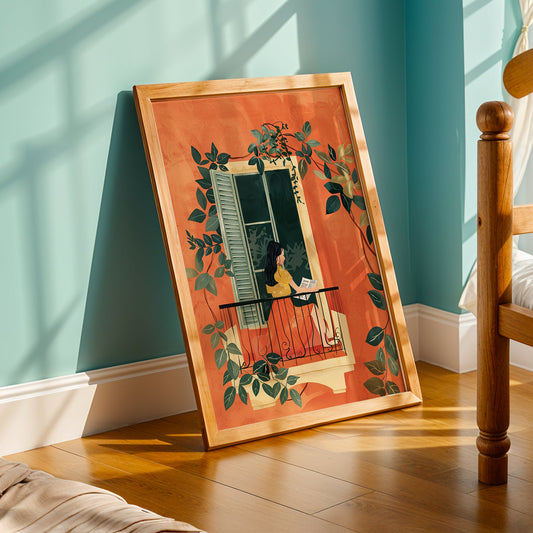 Praha Bohemian Artwork in a Lifestyle Setting