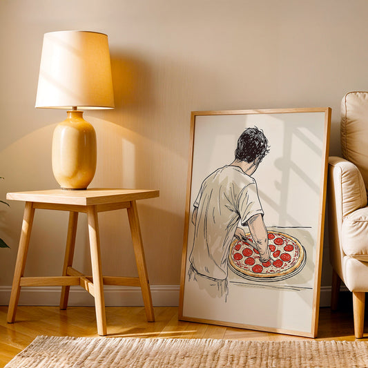 Minimalist Artwork in a Lifestyle Setting