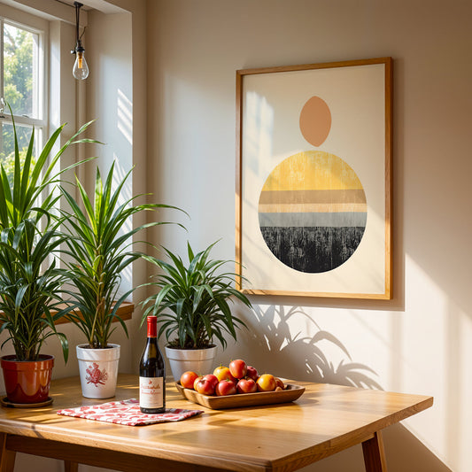 Boho Artwork in a Lifestyle Setting