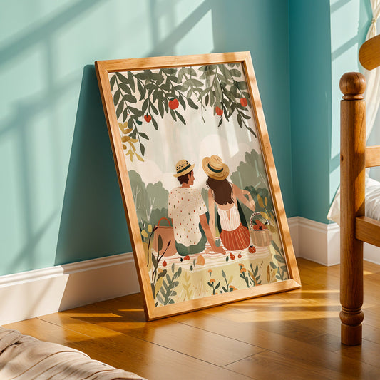 Praha Bohemian Artwork in a Lifestyle Setting