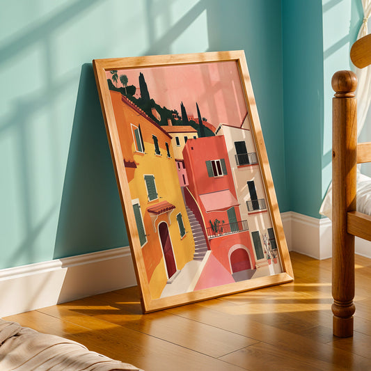 Praha Bohemian Artwork in a Lifestyle Setting