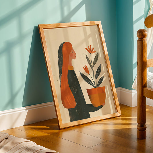 Praha Bohemian Artwork in a Lifestyle Setting