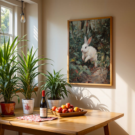 Floral Artwork in a Lifestyle Setting