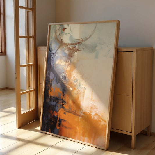 Abstract Artwork in a Lifestyle Setting