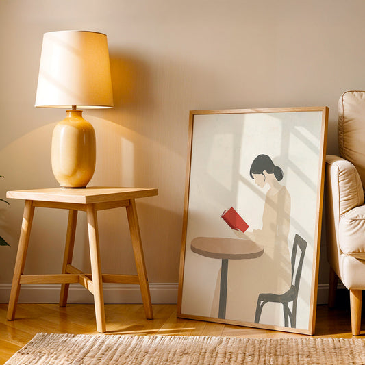 Minimalist Artwork in a Lifestyle Setting