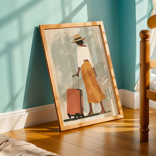 Praha Bohemian Artwork in a Lifestyle Setting