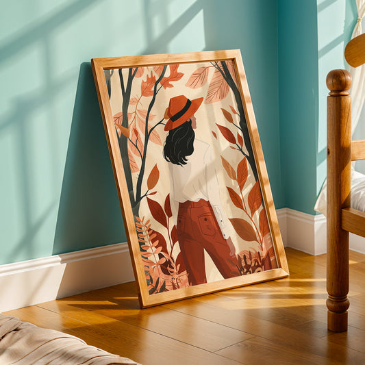 Praha Bohemian Artwork in a Lifestyle Setting