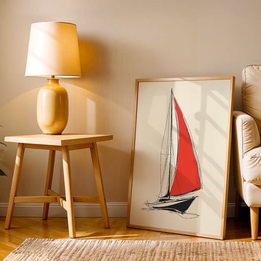 Minimalist Artwork in a Lifestyle Setting